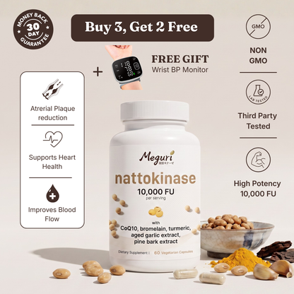 Meguri™ Authentic Nattokinase - 10,000 FU